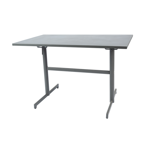 Mesa retangular dobrável de metal de 117 * 70 cm